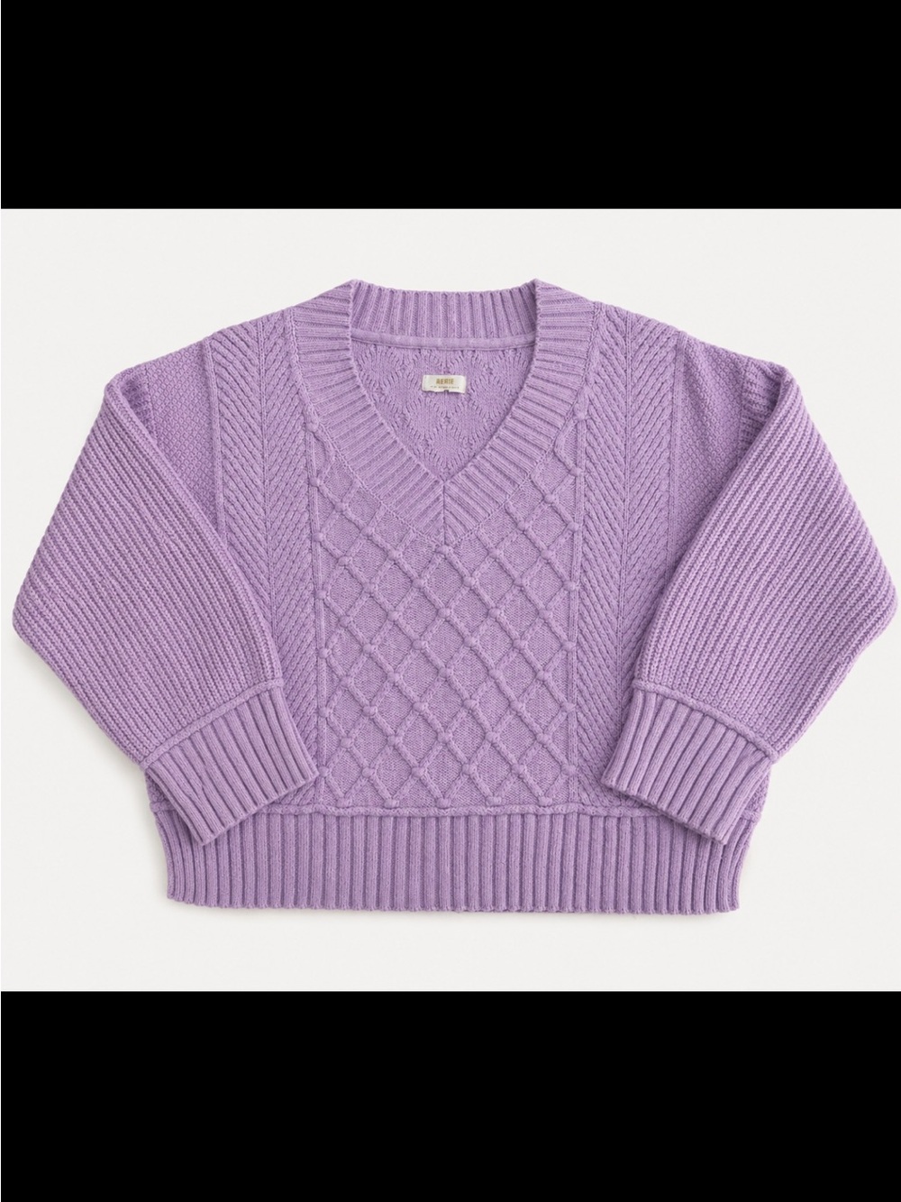 Maeve Lavender Chunky Knit Sweater Women’s Size M